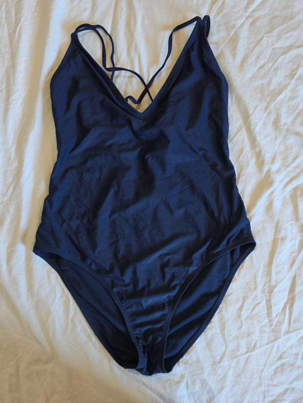 Hurley Deep Blue Strappy One-Piece Swimsuit